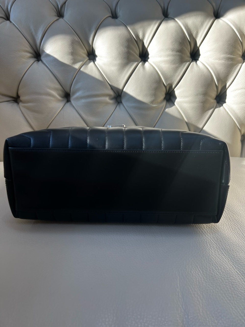 New Saint Laurent Black Leather Shoulder Bag LouLou - Picture 7 of 15